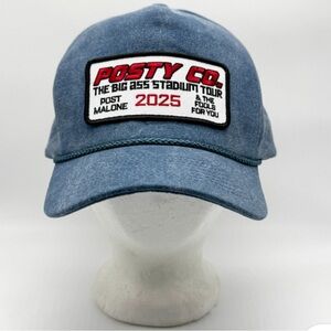 Post Malone 2025 Big Ass Stadium Tour Denim Cap
